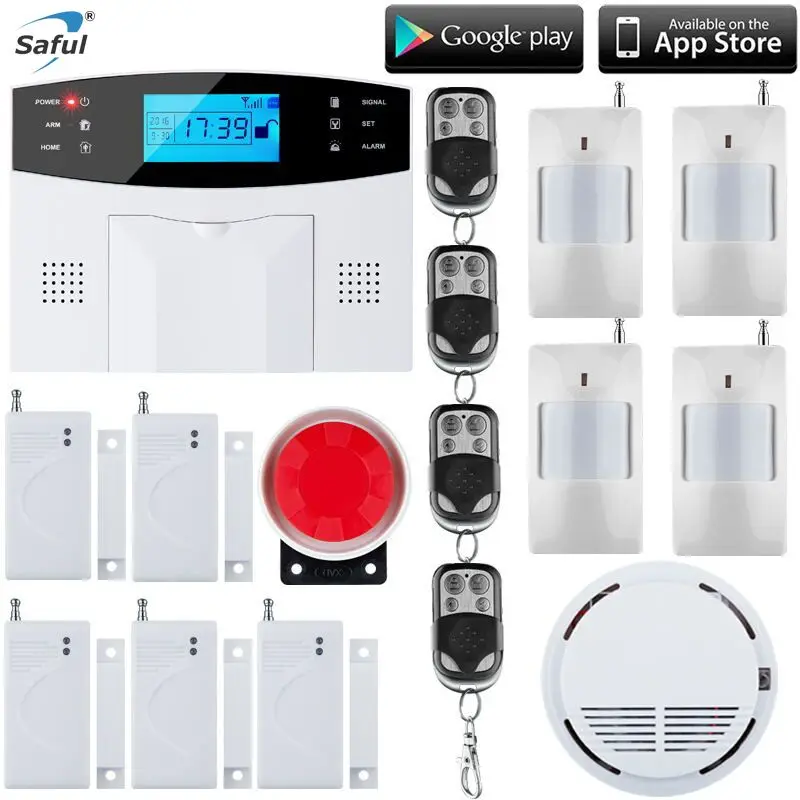 

Wireless SMS Home GSM Alarm system 7'LCD Keyboard RU/SP/EG/FR/IT Voice House intelligent auto Burglar Door Security Alarm System