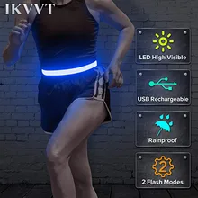 Di notte Corsa E Jogging Impermeabile Attenzione Luce Ricaricabile LED Riflettente di Cintura A Tre Modalità di Flash di Luce Per Gli Sport All'aria Aperta di Notte