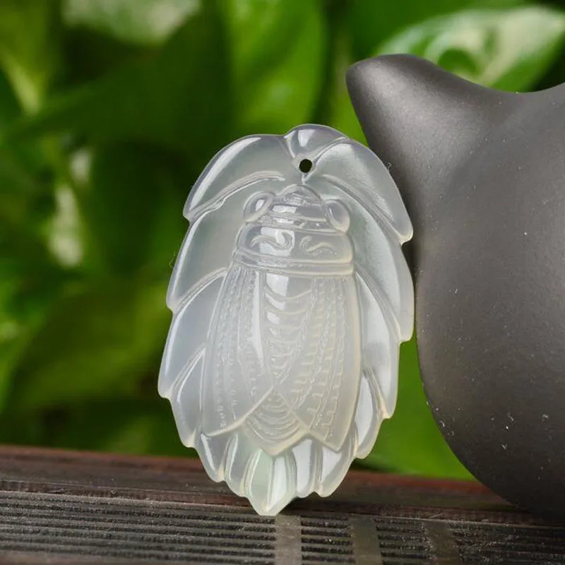 

yu xin yuan Natural chalcedony blockbuster pendant