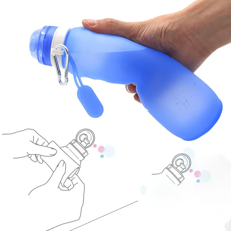 Портативная Спортивная складная детская бутылка для воды чайная банка детский