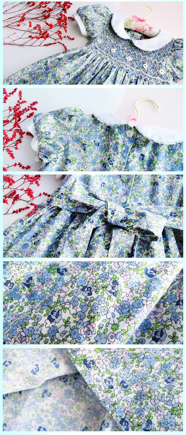Новые летние детские короткие платья с принтом «Питер Пэн» в английском стиле, ручная работа, с цветочным поясом и бантом для девочек от 3 до 7 лет, платья принцессы