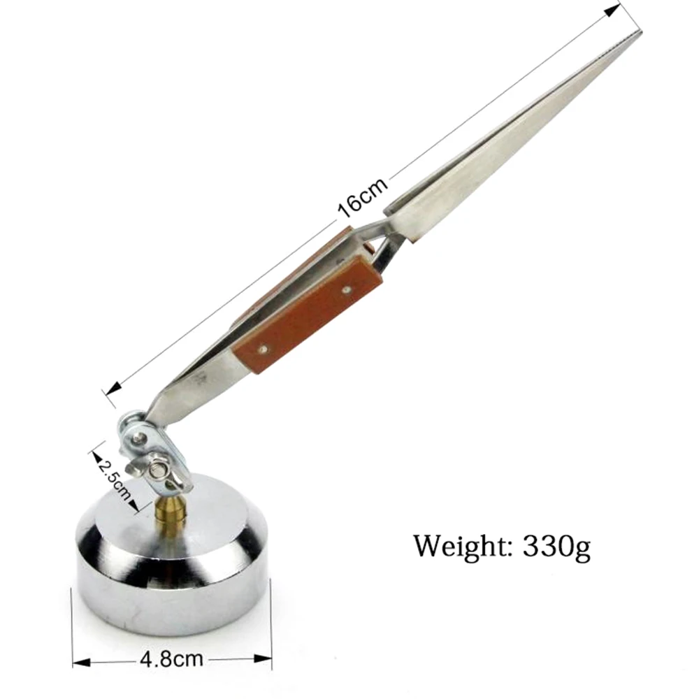Buy Jewelry Tweezers Rotary Welding Clamp Curved