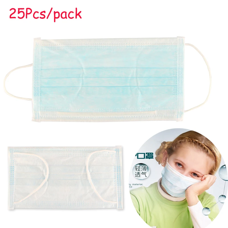 BEAUTY7 25Pcs/Pack Disposable Masks Medical Face Mouth Masks Dental