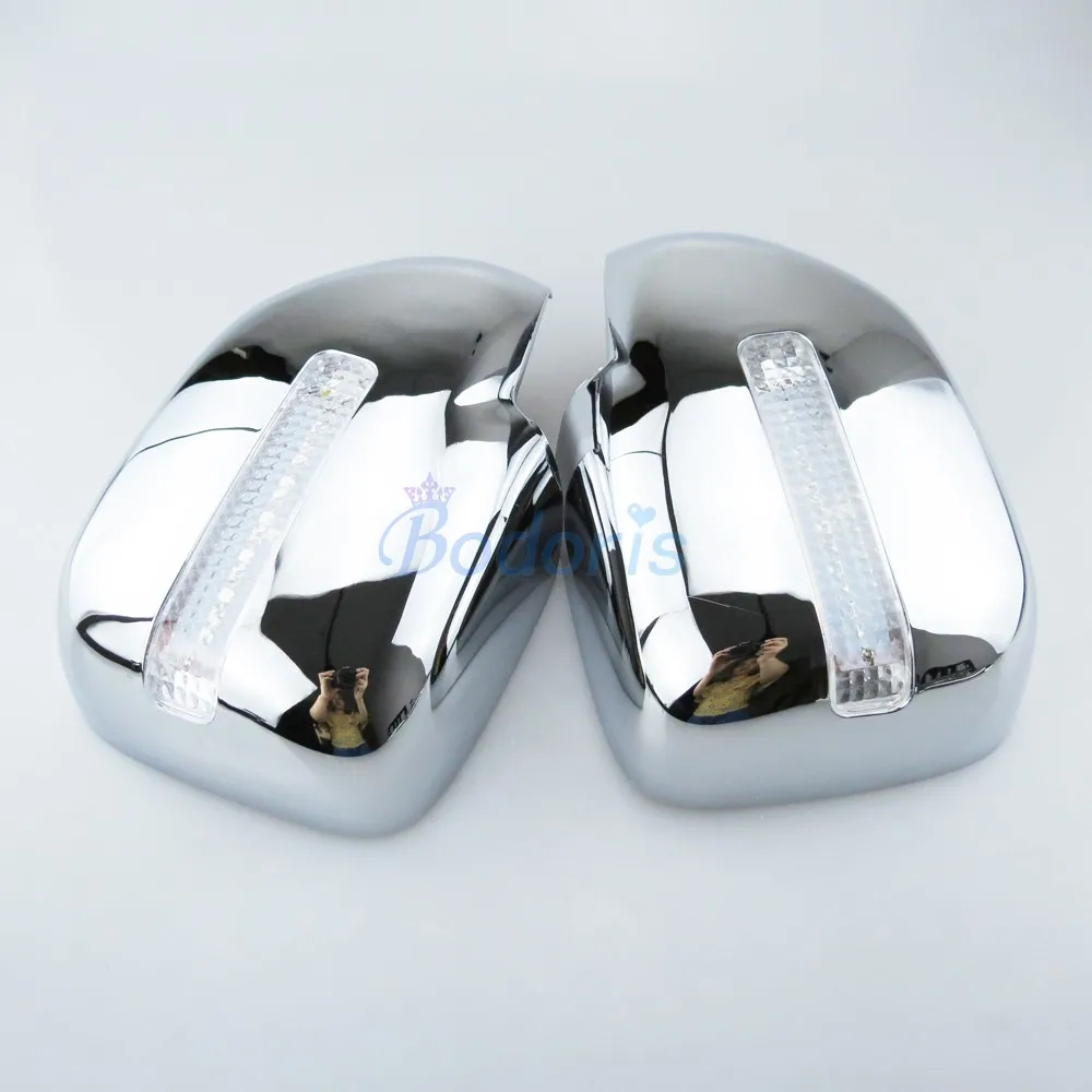 

Chrome Side Mirror Cover With LED Lamp For Toyota Land Cruiser 100 LC100 Lexus LX470 1998-2003 2004-2007 Car Styling Accessories