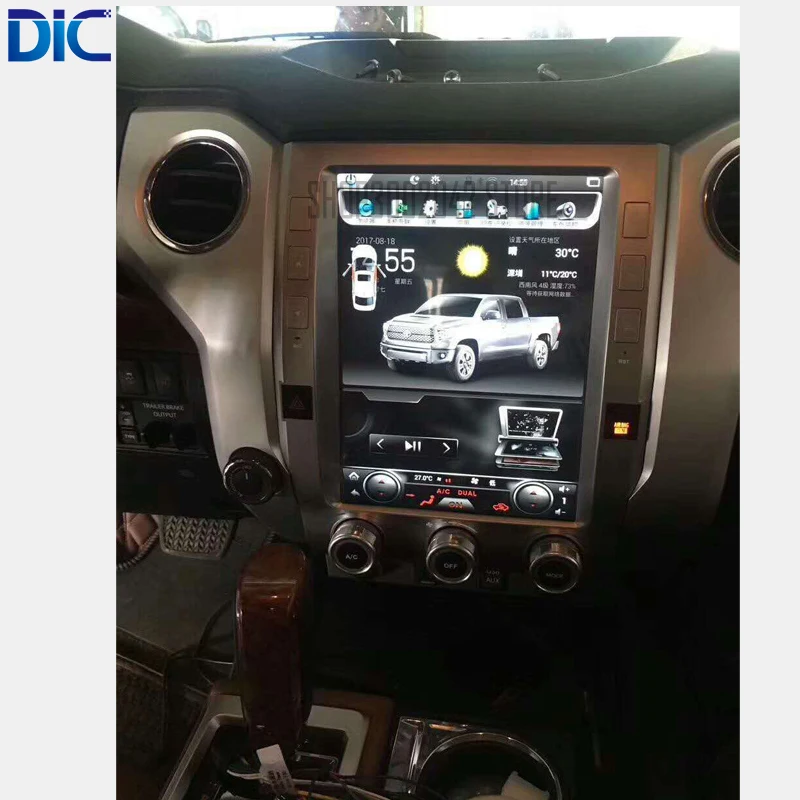 Perfect DLC Android vertical screen 6.0 navigation video player GPS multifunction canbus video For toyota tundra 2014-2017 3