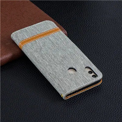Denim Leather Flip Case For Huawei Y5 Y6 Y9 2018 Y5 2017 Enjoy 8Plus Honor 8C 7X 7C 7A Magnet Card Slot Wallet Cover Case Coque (6)