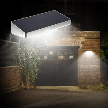 

Solar Light 48 LED 760 Lumen PIR Motion Sensor Waterproof with Aluminum Alloy Frame Wall Light for Garden Outdoor