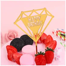 1 шт. различная вставка для торта украшение для выпечки на заказ креативный флаг акриловый торт Топпер карта поставки свечи в форме букв