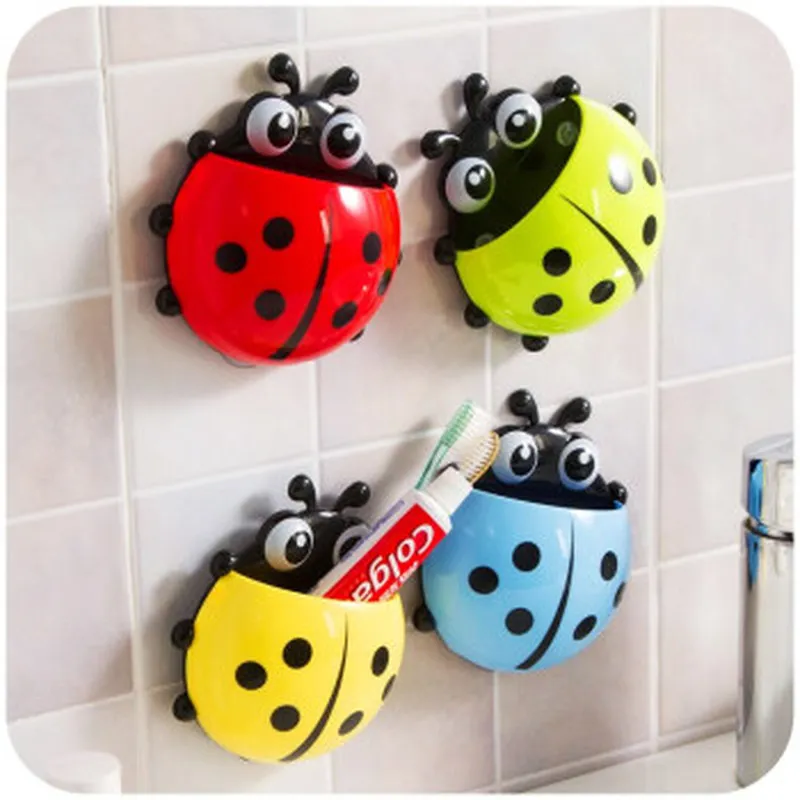

Cut Creative Toothbrush Cup Holder Frame Powerful Sucker Paste Frame Combination Toothbrush Set Bathroom Accessories
