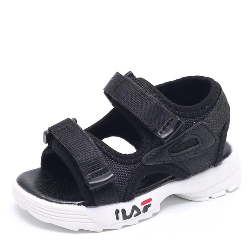 Sapatos de Praia Sapatos de Dedo do pé Plana do Bebê da Criança Meninas Sandálias Verão Novos Meninos Sapatos Romanos Aberto Preto Rosa Branco 2020