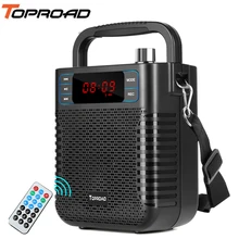 TOPROAD Bluetooth динамик сабвуфер тяжелый бас беспроводные большие колонки Бумбокс звуковая коробка Поддержка FM TF USB Крытый открытый динамик