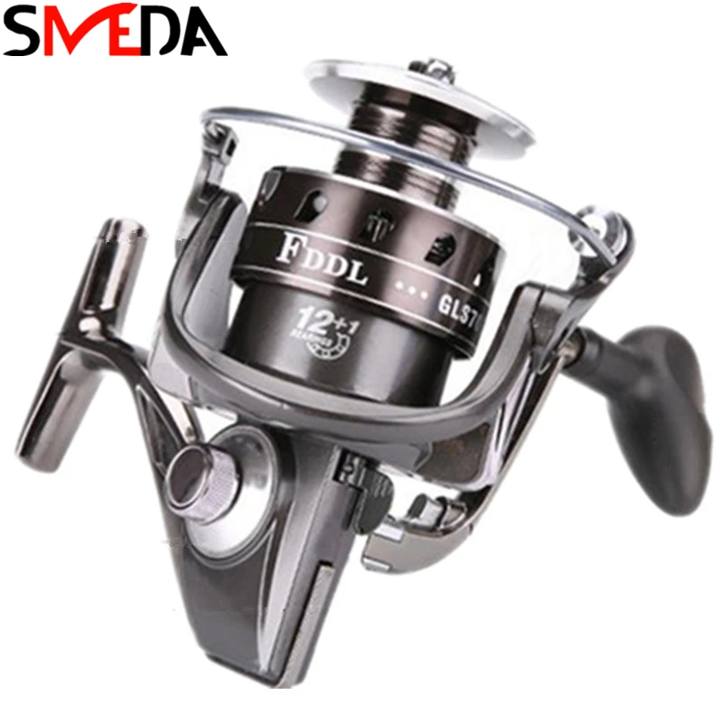 

Spinning Wheel Metal Fishing Reels Gear Ratio 5.2:1 Bait Bass Wheel Fishing De Peche