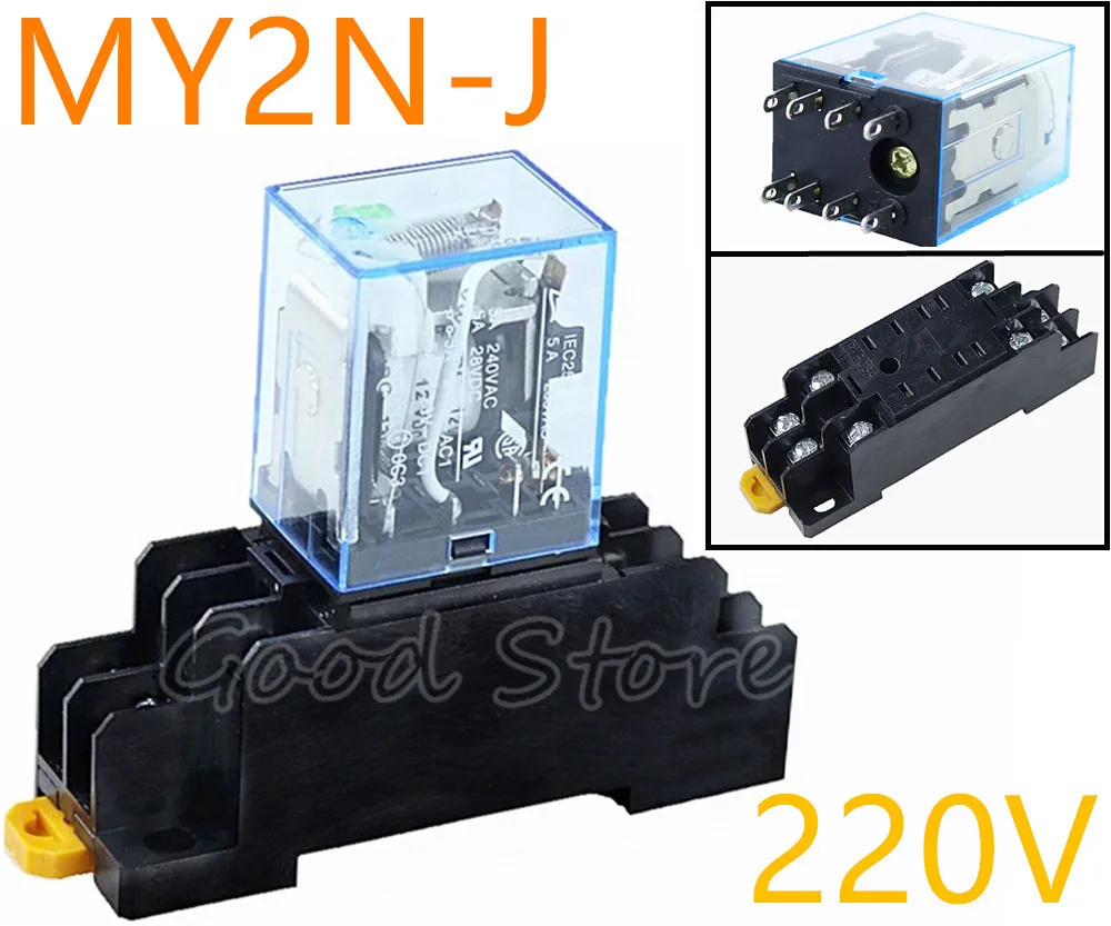 MY2NJ 24V DC Bobina Uso General Rel/é De Potencia 8 pin 5A AC 240V DC 28V