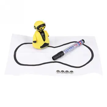 

777-631 Follow Line Toy Lovely Magic Auto-induction Robot Follow Drawn Line Toy Inductive Model w/ Pen & Paper gift for kids