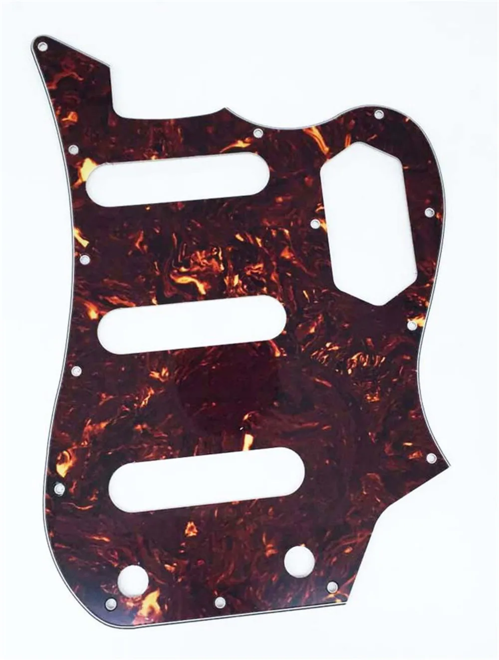 

Pleroo Custom Guitar pickgaurd - For Bass VI Guitar pickguard Scratch Plate , Brown Tortoise