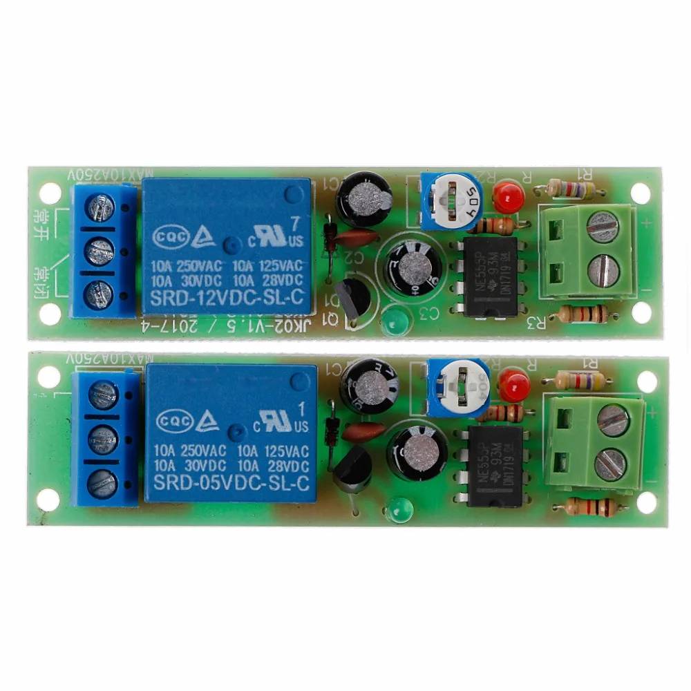 

NE555 Relay DC 12V Timer Adjustable Delay Turn Off ON Switch Time Relay Module