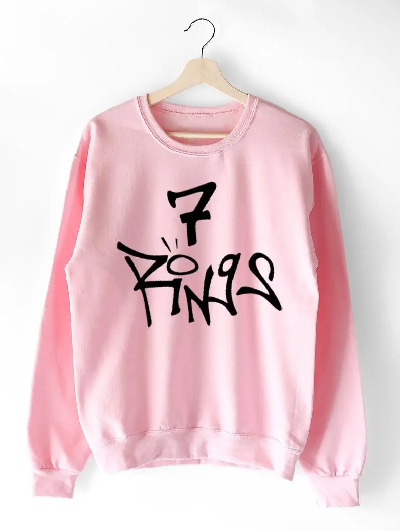 ariana grande 7 rings sweatshirt