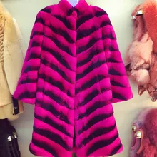 In 2016, the new beaver rabbit hair women’s fashion collar red warm fur coat