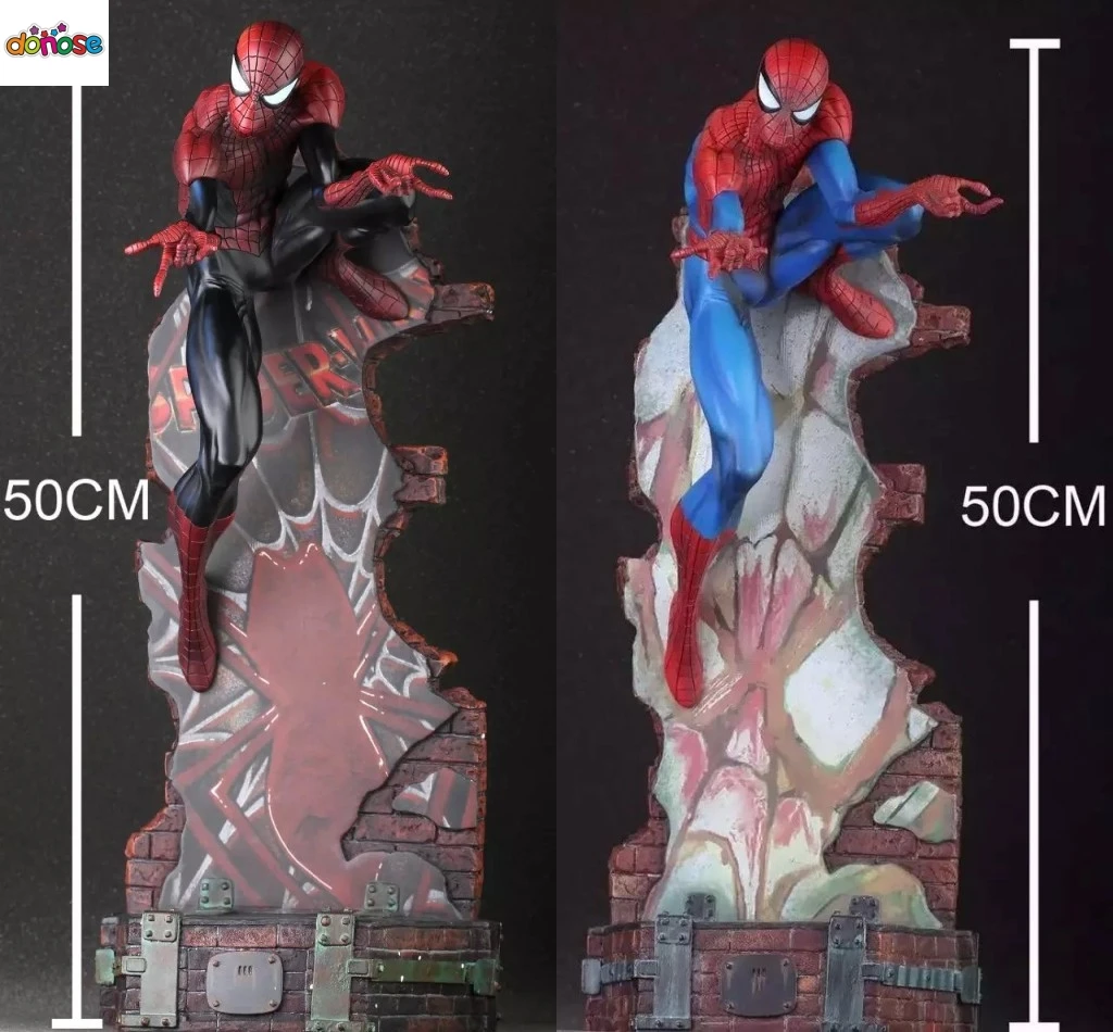 

Anime Spiderman 45cm The Amazing Spiderman Action Figure Decoration Marvel Collection Model Dolls Kids Toys 50CM