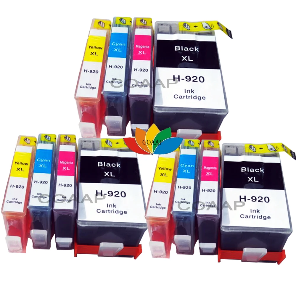 

12 Compatible hp920 920xl ink cartridge For HP Officejet 6500 All-In-One, 6500 Plus, 6500se, 6500 Wide Format, 6500 Wireless
