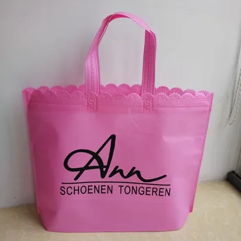 

1000pcs/lot New Design Pink Non Woven Fabric Shopping Bag Eco-Friendly Packaging Bag for Gift Clothes Shoes Many Color to Choose