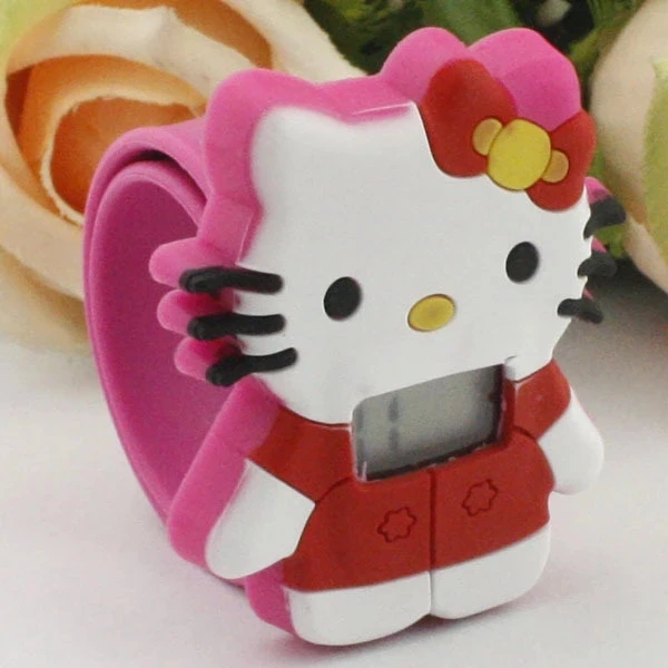 

Cartoon Hello Kitty girl favorite KT cat electronic patting watch