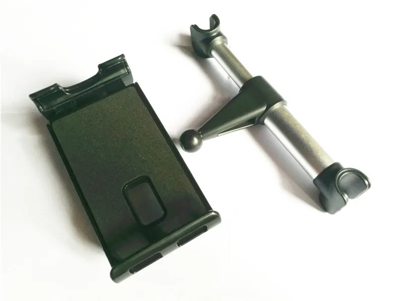 Автомобильный держатель на заднее сиденье из сплава Универсальный 4 до 11 дюймов смартфон планшет подставка кронштейн крепление для мобильного ipad samsung huawei xiaomi - Цвет: Черный