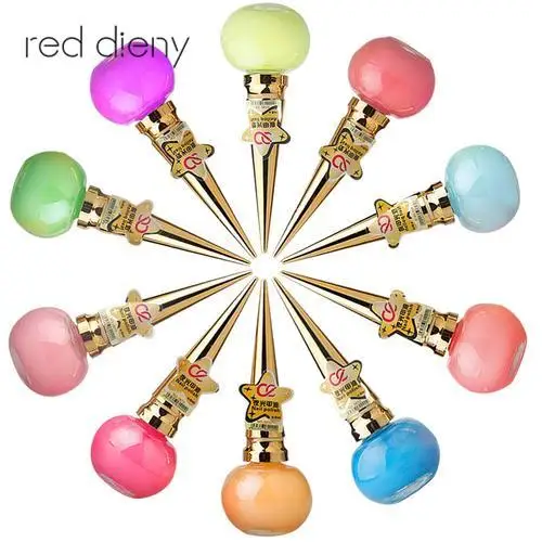 

1pc Red Dieny Fashion 10 Sweet Bright Candy Colors Jelly Luminous Nail Polish Matte Fluorescent Nail Polish Decorate Your Beauty