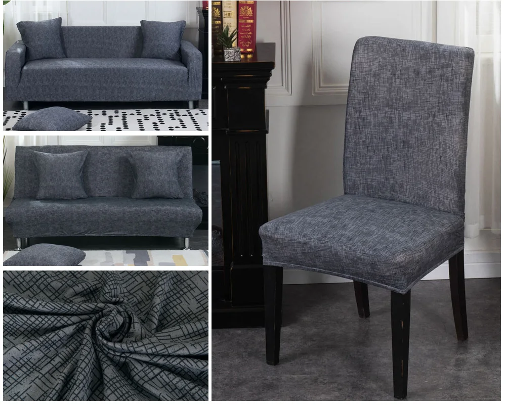Spandex Chair Cover Stretch Seat Cover Chair Dining Slipcover Chair Furniture Covers housse de chaise Kitchen Chair Covers 1pc (3)