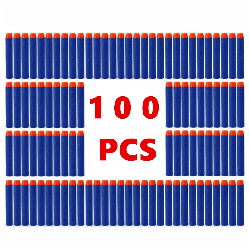 100PCS Foam Soft Bullets Hollow Head Toy Gun Darts for Nerf Refill Darts 7.2cm Universal Blasters for N-strike Elite Series 100PCS Foam Soft Bullets Hollow Head Toy Gun Darts for Nerf Refill Darts 7.2cm Universal Blasters for N-strike Elite Series
