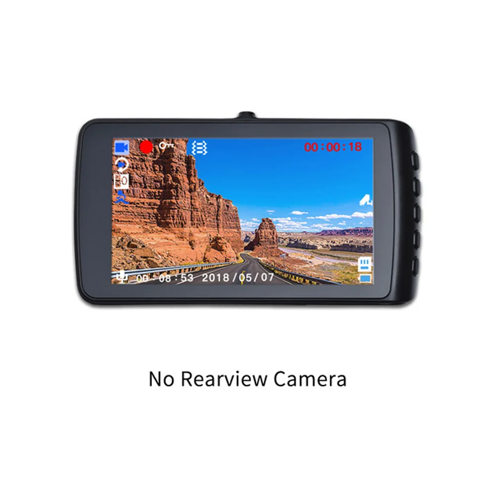 Deelife Dash Cam Видеорегистраторы для автомобилей Камера Full HD 1080 P-драйв видео Регистраторы регистратора Авто приборной панели 1296P двойная камера приборной панели черный видеорегистраторы коробка - Название цвета: No Rearview Camera