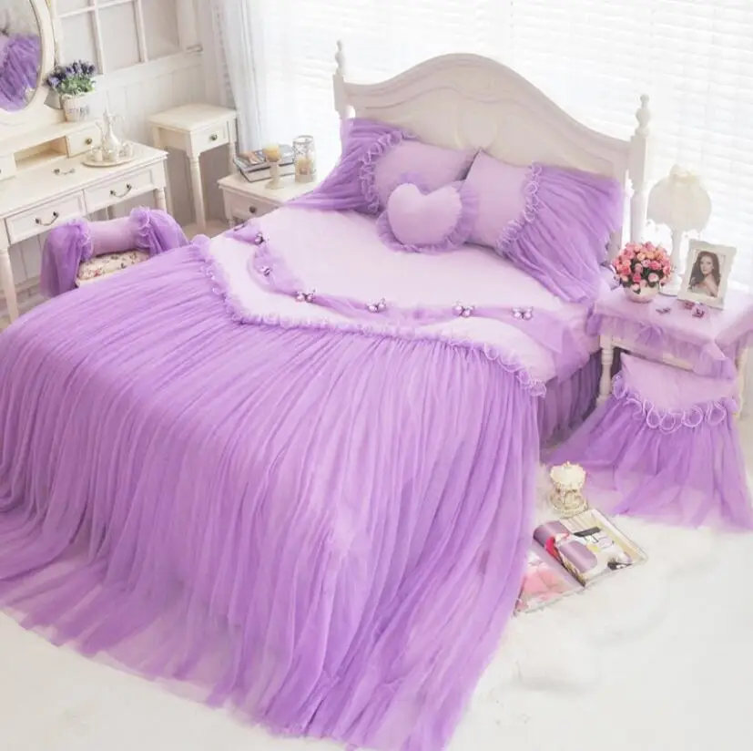 Комплект постельного белья принцессы из 4/6/8 предметов|duvet cover set|wedding bedding setbedding set |