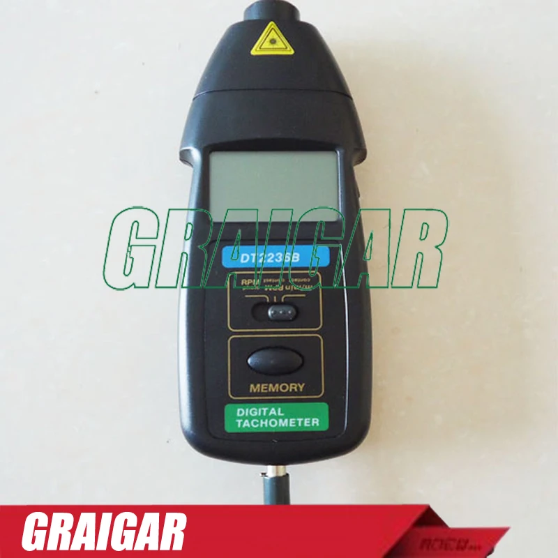 

PHOTO CONTACT TACHOMETER DT2236B 2.5 to 99999RPM Photo Tach, 0.5 to 19999RPM Contact Tach