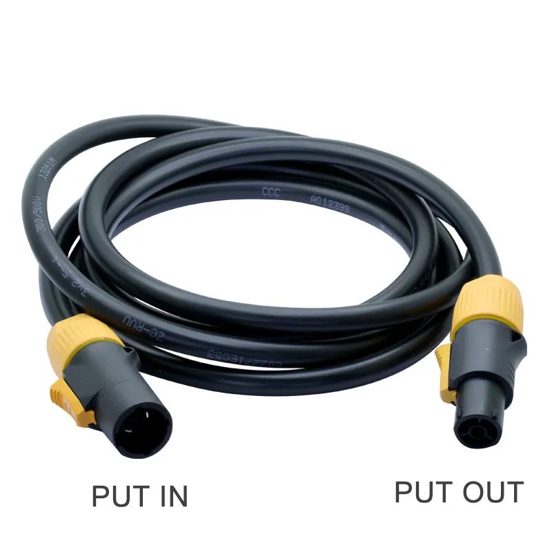 OUTIN 20A Aviation Plug Waterproof Powercon Cable LED Large Screen Powercon 250V 20A AC Powrer Plug Speakon Cable 1.5M Length (3)