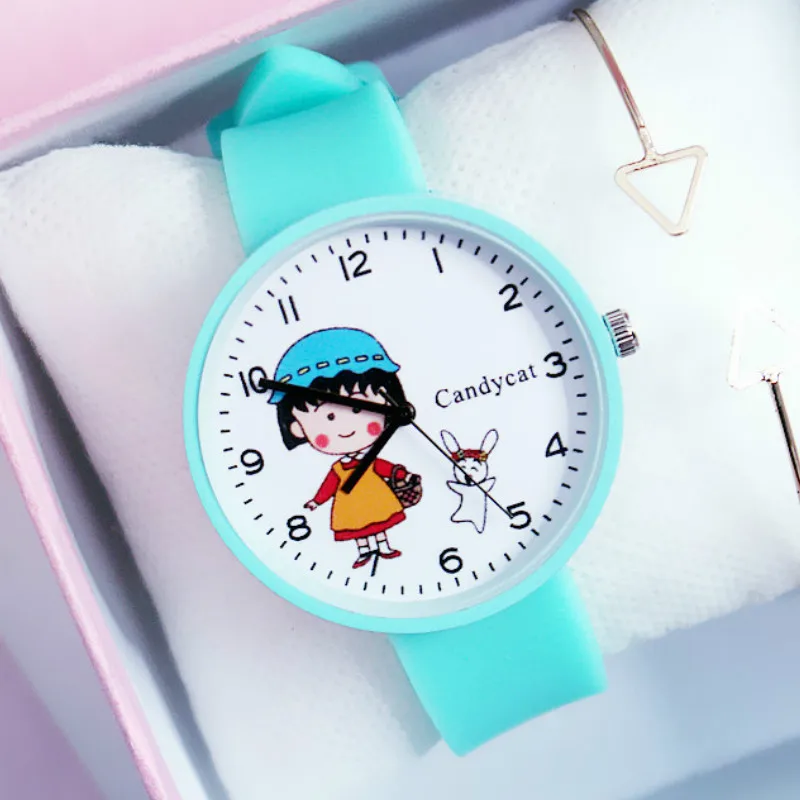 Cherry Chi-bi Maruko детские часы Япония молодая девушка студенты Sufeng младшая средняя школа часы - Цвет: 1
