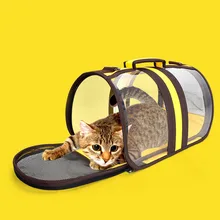 Переносная дорожная прозрачная сумка для домашних животных, переноска для кошек, сумка для собак, маленькая сумка для кошек, большая сумка, складные принадлежности для собак