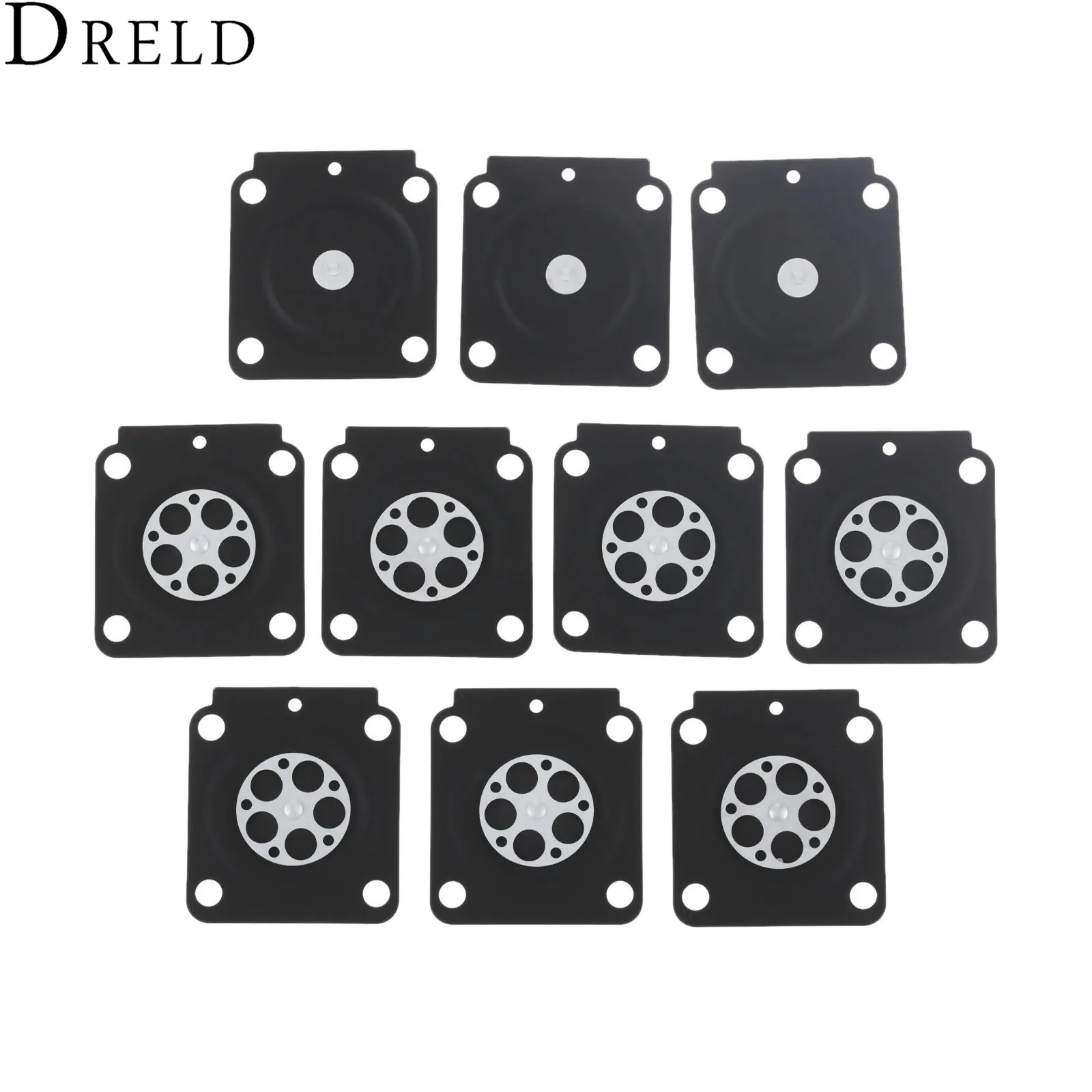 

DRELD 10pcs Carburetor Rebuild Kit Metering Diaphragm Gaskets For ZAMA A015053 STIHL FS38 Trimmer Brush Cutter Spare Parts FS55