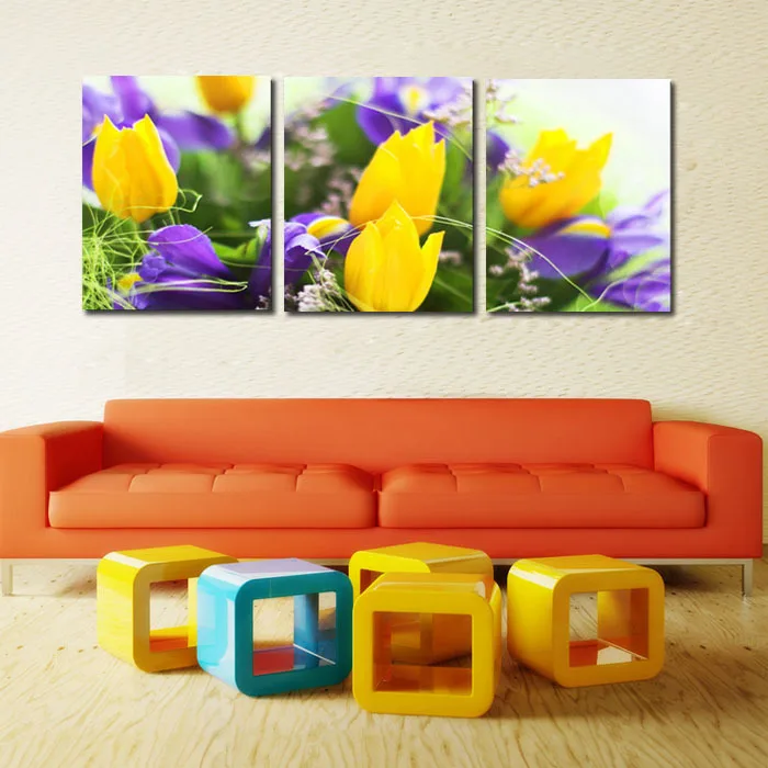 Resultado de imagem para decoração na sala de estar com flores e girassol