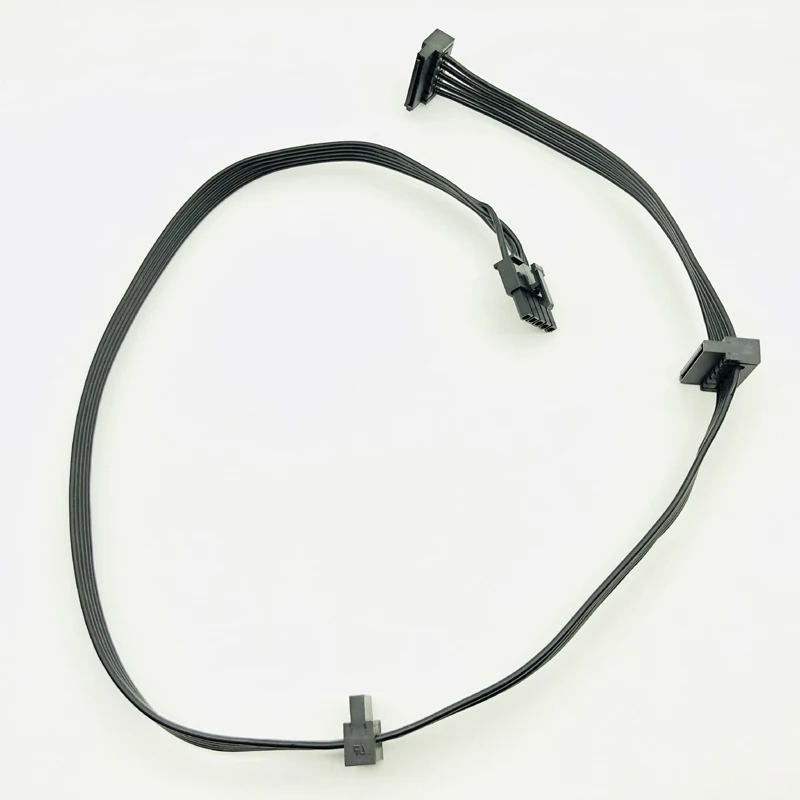 Cable Length Black Cables & Connectors 5Pin Male 1 to 3 SATA 15Pin