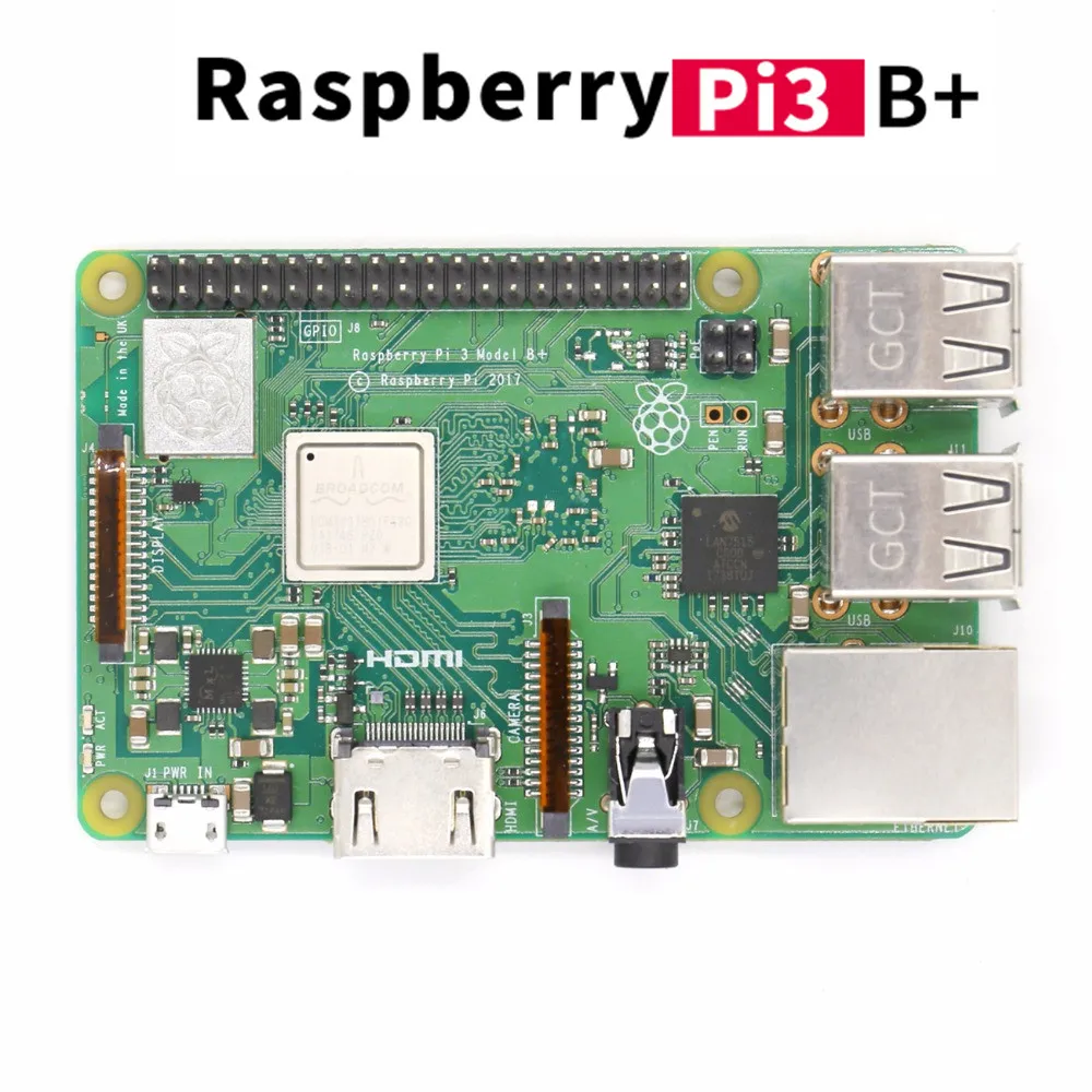 Новое поступление Raspberry Pi 3 Model B + 2018 в наличии Raspberry Pi 3 B плюс 1,4 ГГц 64 бит процессор RPi 3 B +