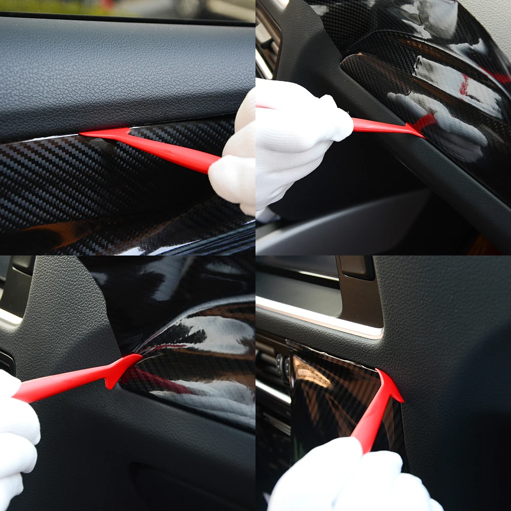 Skup FOSHIO folia winylowa z włókna węglowego naklejki samochodowe Wrap zestaw narzędzi akcesoria samochodowe Auto okno odcień magnetyczna ściągaczka skrobak nóż do cięcia