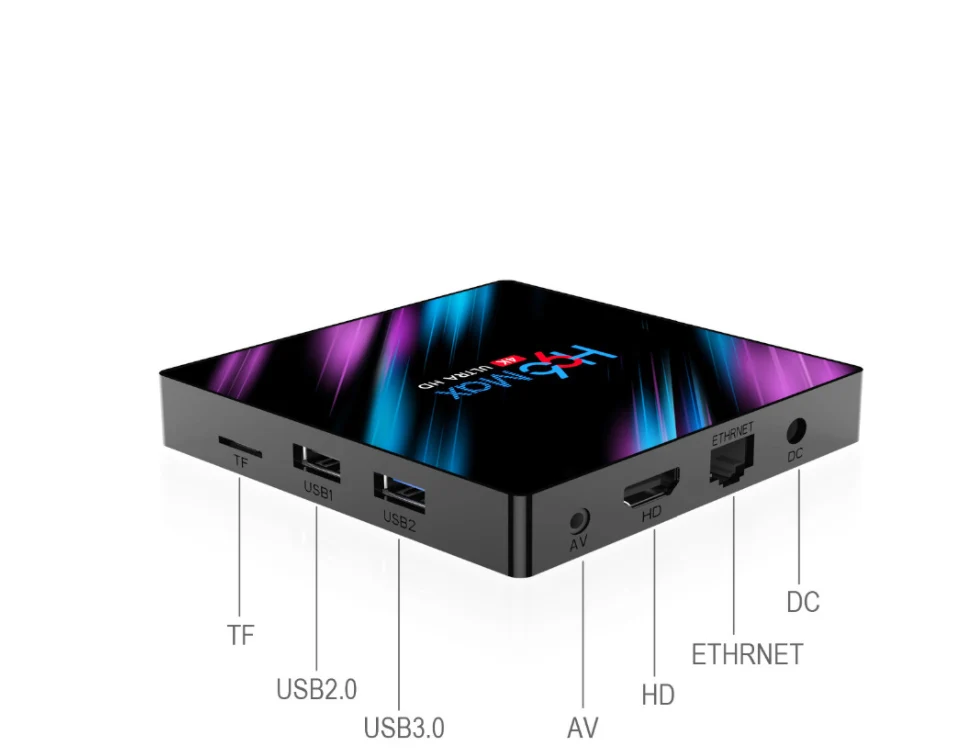 H96 Max 3318 Android 9,0 ТВ-бокс с USB 3,0 четырехъядерный 2 Гб ram 16 Гб rom поддержка 2,4G + 5G WiFi 4 K HDR