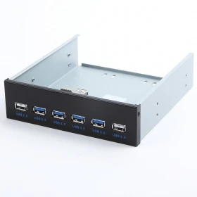 

20pcs / lots MotherBoard 20 & 9Pin Header to USB 3.0 2.0 6port Front Panel for 5.25 DVD ROM , Free shipping By Fedex