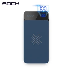 ROCK 8000mah Wireless Charger Power Bank For iPhone X 8 plus, ROCK Portable Wireless Charging External Battery PowerBank