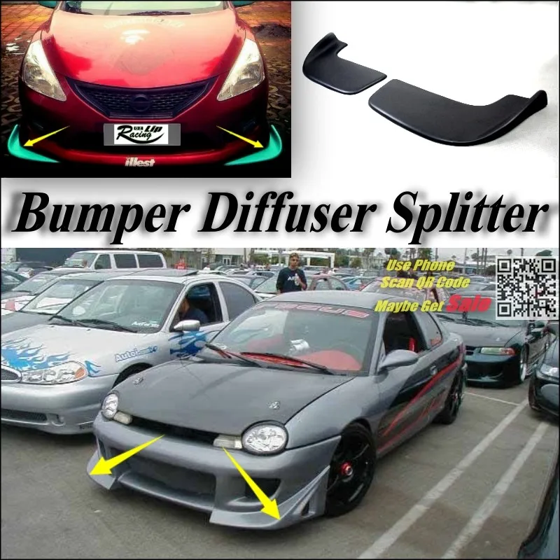 Автомобиль Splitter Диффузор Бампер Canard Lip Для Chrysler Neon Настройки боди-Кит/Передний Дефлектор Автомобиля Уменьшить Жировые Ремонт Fin чин