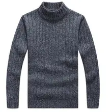 Пуловер Для мужчин мужской Повседневное шерстяной свитер человек в полоску удобные, однотонного цвета Для мужчин s свитер с воротником-стойкой Тонкий прилегающий Вязаный топ XXXL
