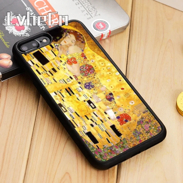 The Kiss Painting by Gustav Klimt Phone Case For iPhone 13 12 Mini X XR XS Max Cover Apple 11 Pro 5 6S 8 7 Plus SE2020 | Мобильные
