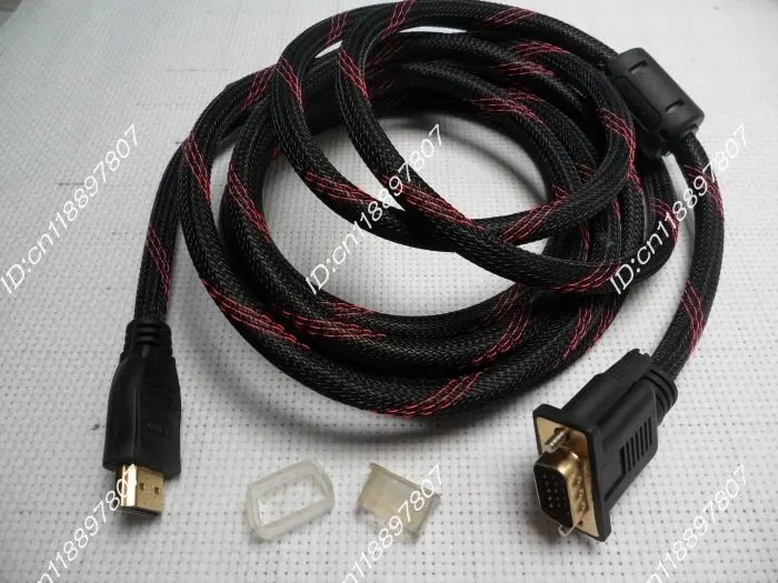 HOT 10 FT 3m VGA to HDMI Extension Video Cable for Computers, HDMI Male ...