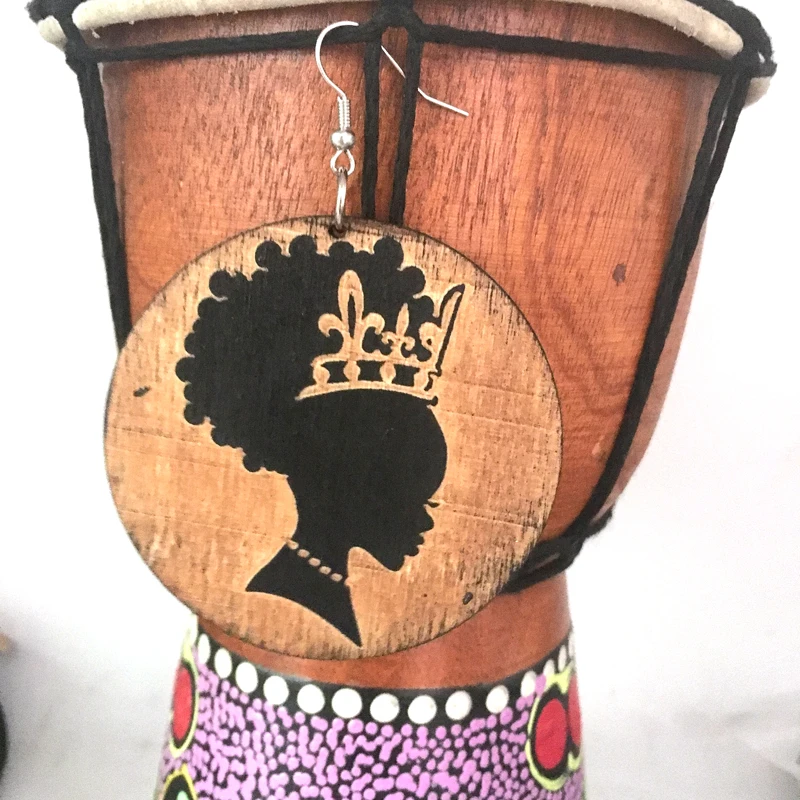 1 пара!! Сексуальные африканские деревянные серьги из натуральных волос|wooden african
