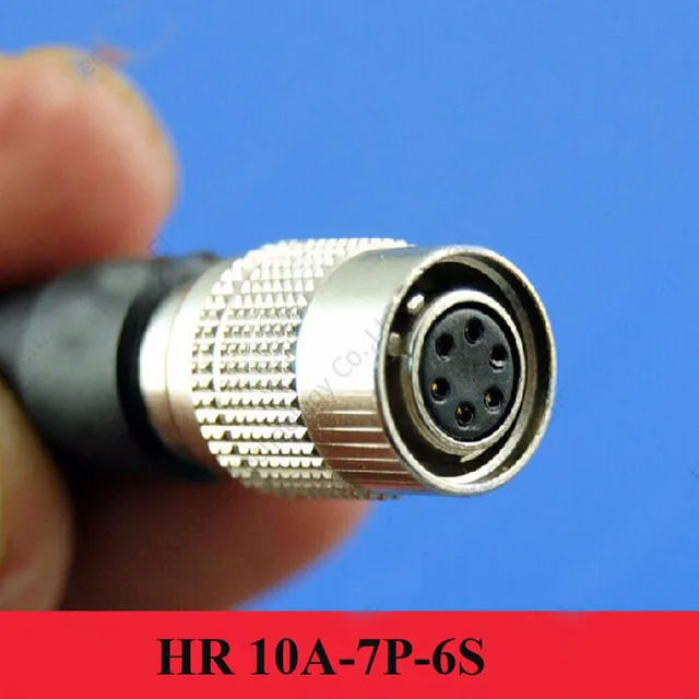 Hirose Connector 6 pin plug(female), HR10A 7P 6S, 6 pin power plug